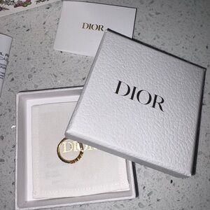 Gold Dior ring